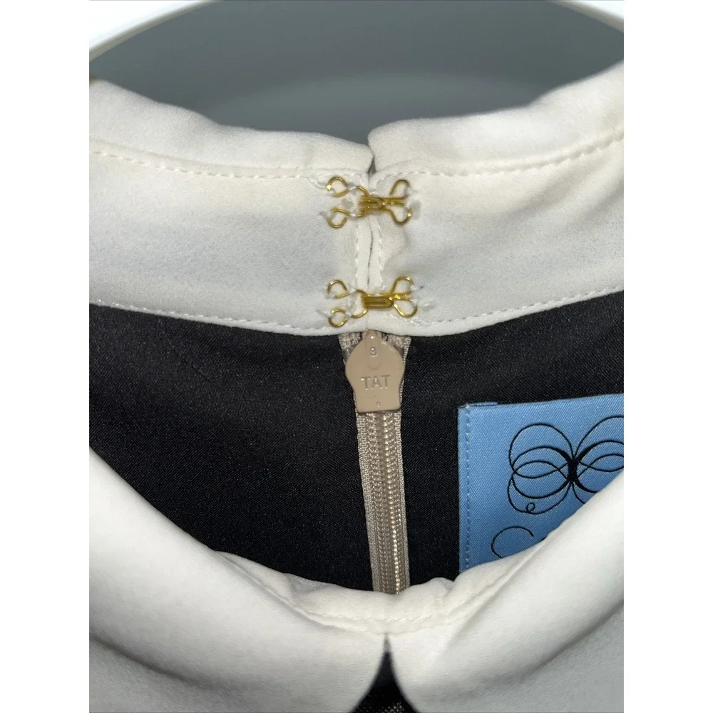 CeCe Plaid‎ Print Point Collar Shift Dress, Size-8 Academia Versatile Festival - Picture 3 of 11